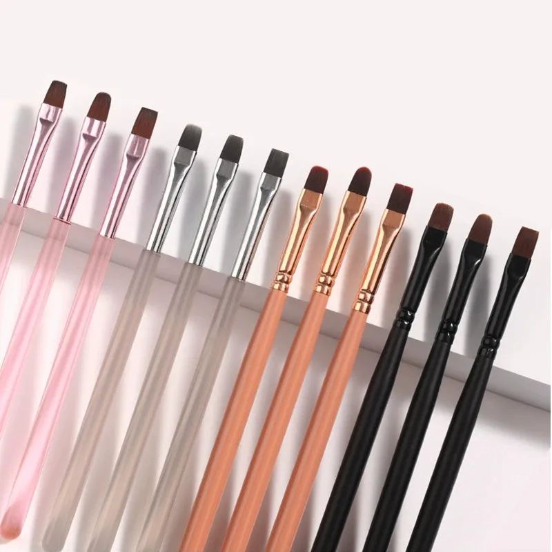 แปรงเพ้นท์เล็บเจล 1/3 ชิ้น สำหรับต่อเล็บอะคริลิค แปรงเพ้นท์เล็บเจล