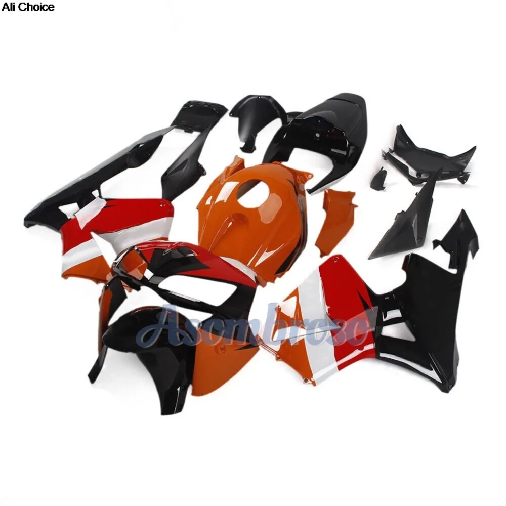 Fairing Kit Fits  CBR600RR PC37 2005 2006 CBR 600RR  F5  Injection Body Kit Orange Black view 3