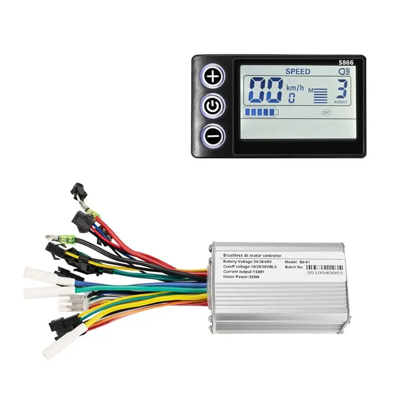 

A51Q-S866 Smart LCD Display For Motor 24V-48V Electric Bike Controller For Scooter Accessories Parts Acessories