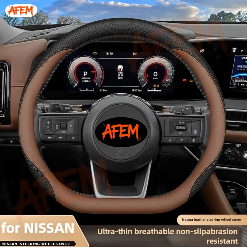 Para Nissan Sentra Versa Kicks Qashqai x-trail Juke Terra 2022 2023 2024 2025 2026 accesorios de cuero para volante de coche