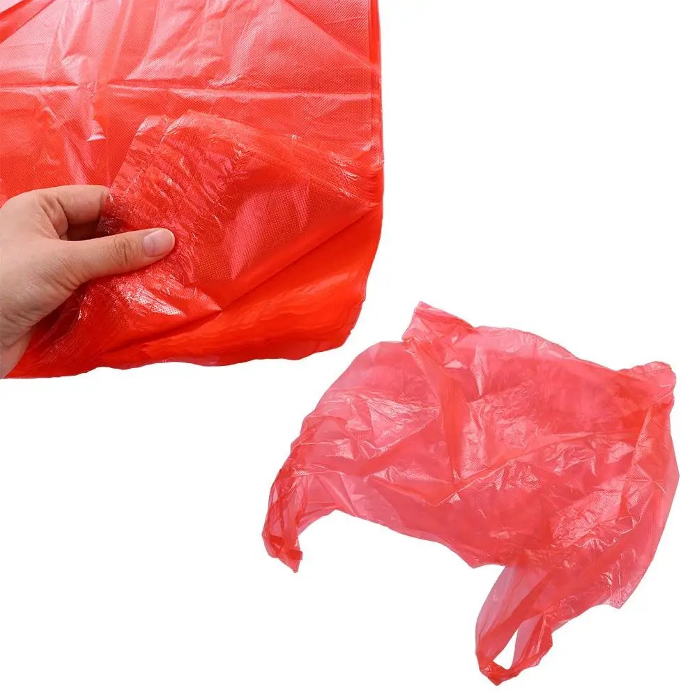 Sturdy Red Food Packaging Thicker Supermarket Retail Garbage Pouches Shopping Bag Plastic Bag Storage Bag