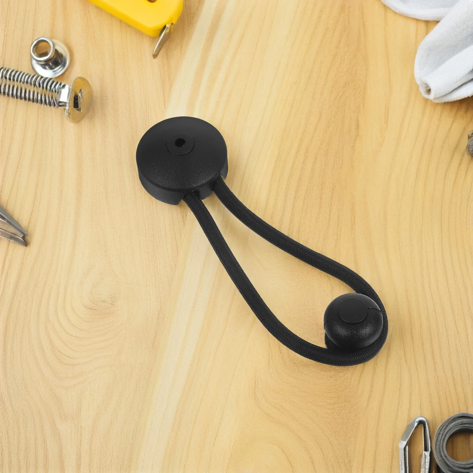 

1pc Marine Handheld Fastener Black Nylon Rope Buckle Adjustable Elastic Bungee Cord Canopy Straps Tent Tie Down Car Cover