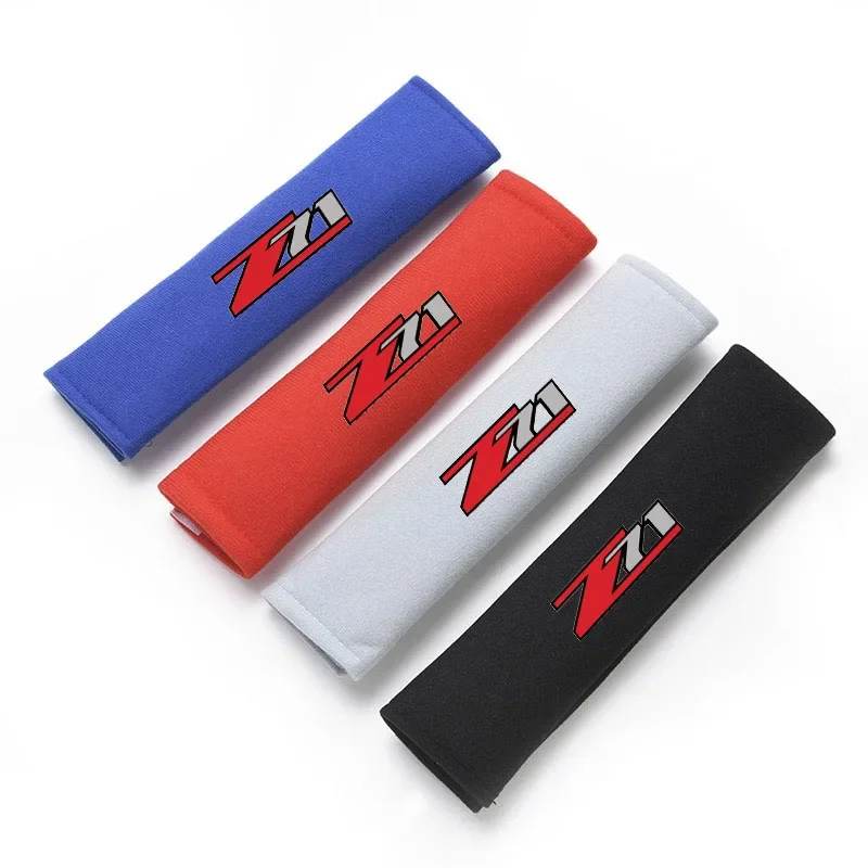 

2Pcs Car Seat Belt Cover for Silverado Colorado 1500 2500 Z71, Shoulder Protection Belt Padding Case Auto Accessories