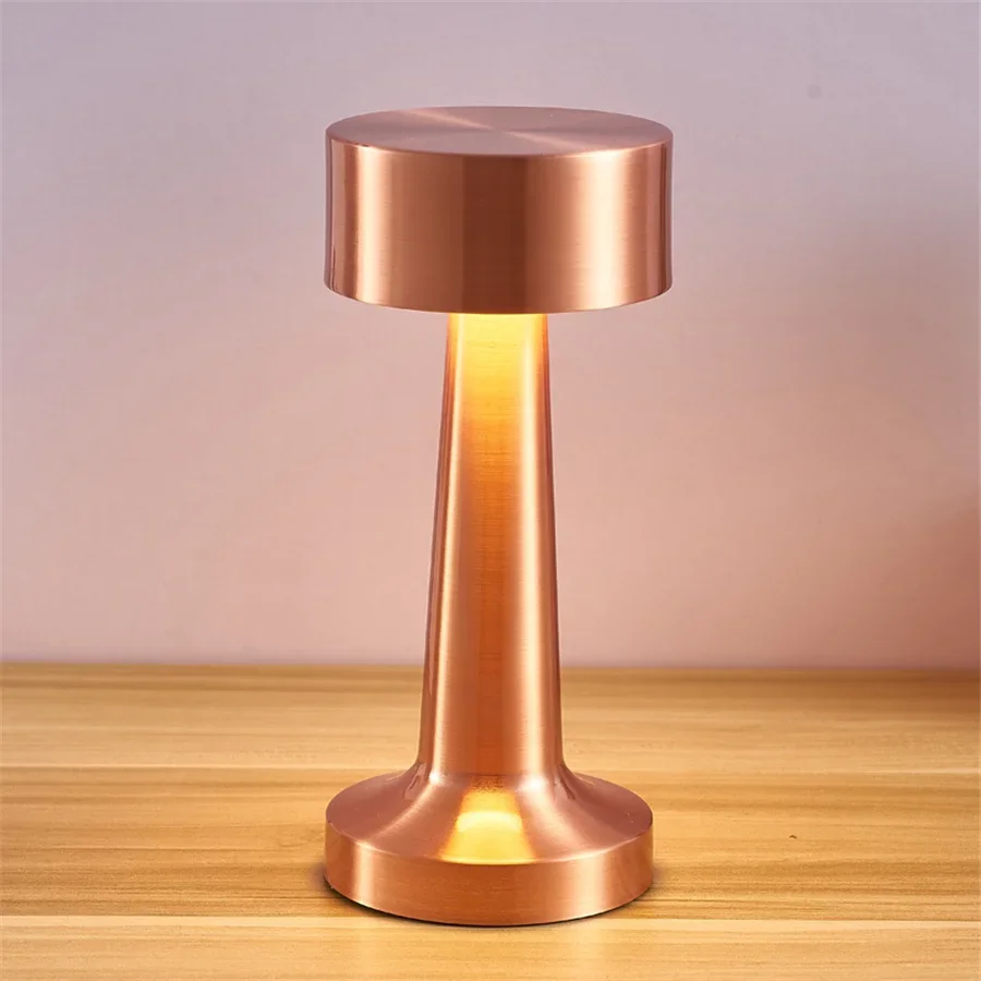 

Touch Sensor Dimmable Desktop Night Light USB Rechargeable LED Retro Bar Table Lamps for Coffee Room Restaurant Hotel Decoration
