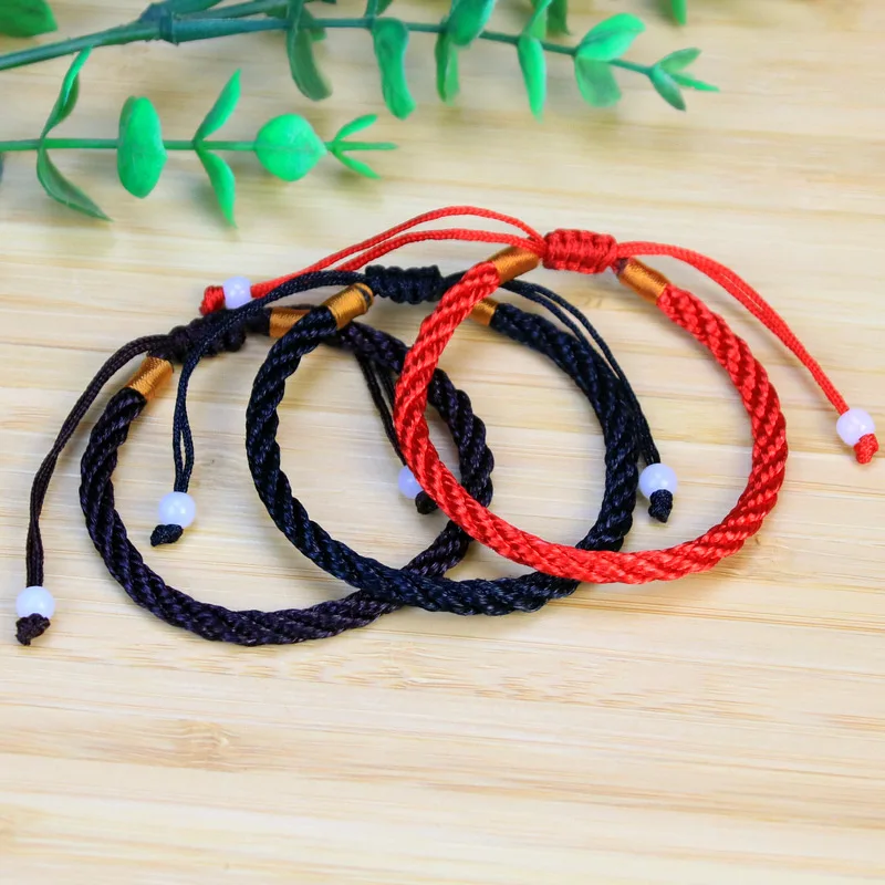 10PCS Adjustable Bracelets Handmade Woven Women Men Rope Couple Bracelet For Making DIY Accessories Gift Wholesale