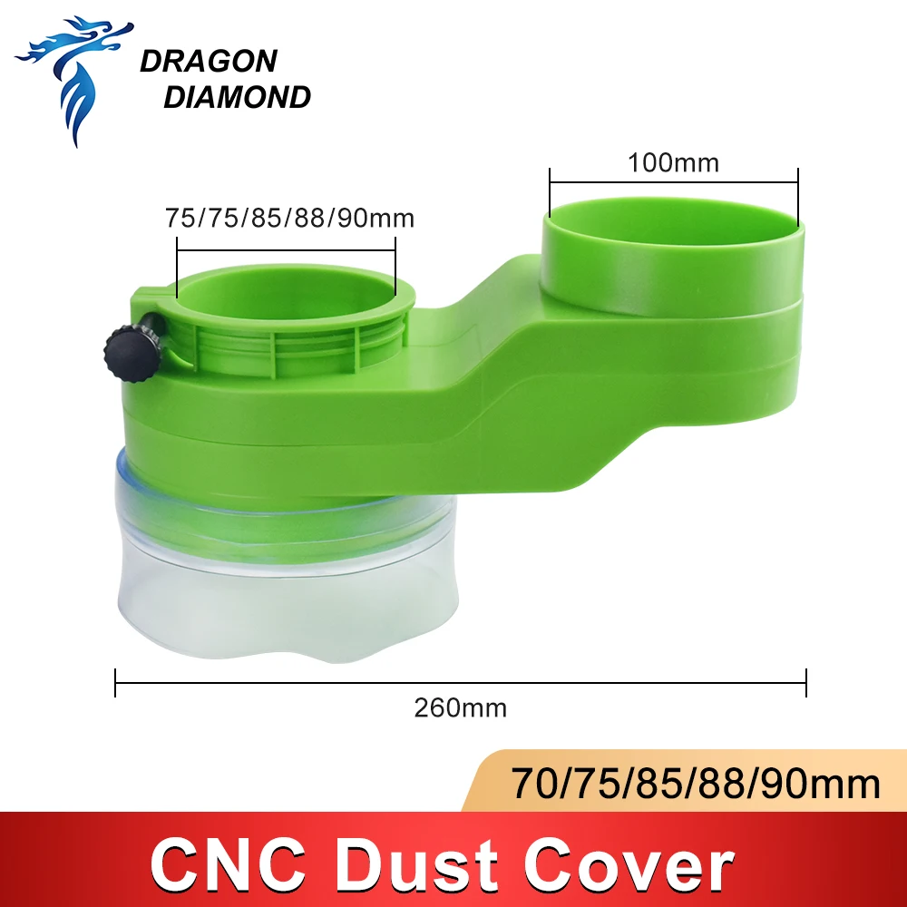 CNC Spindle Dust Cover Collector 70/75/85/88/90mm Vacuum Cleaner CNC Router Engraving Milling Machine Woodworking Power Tools