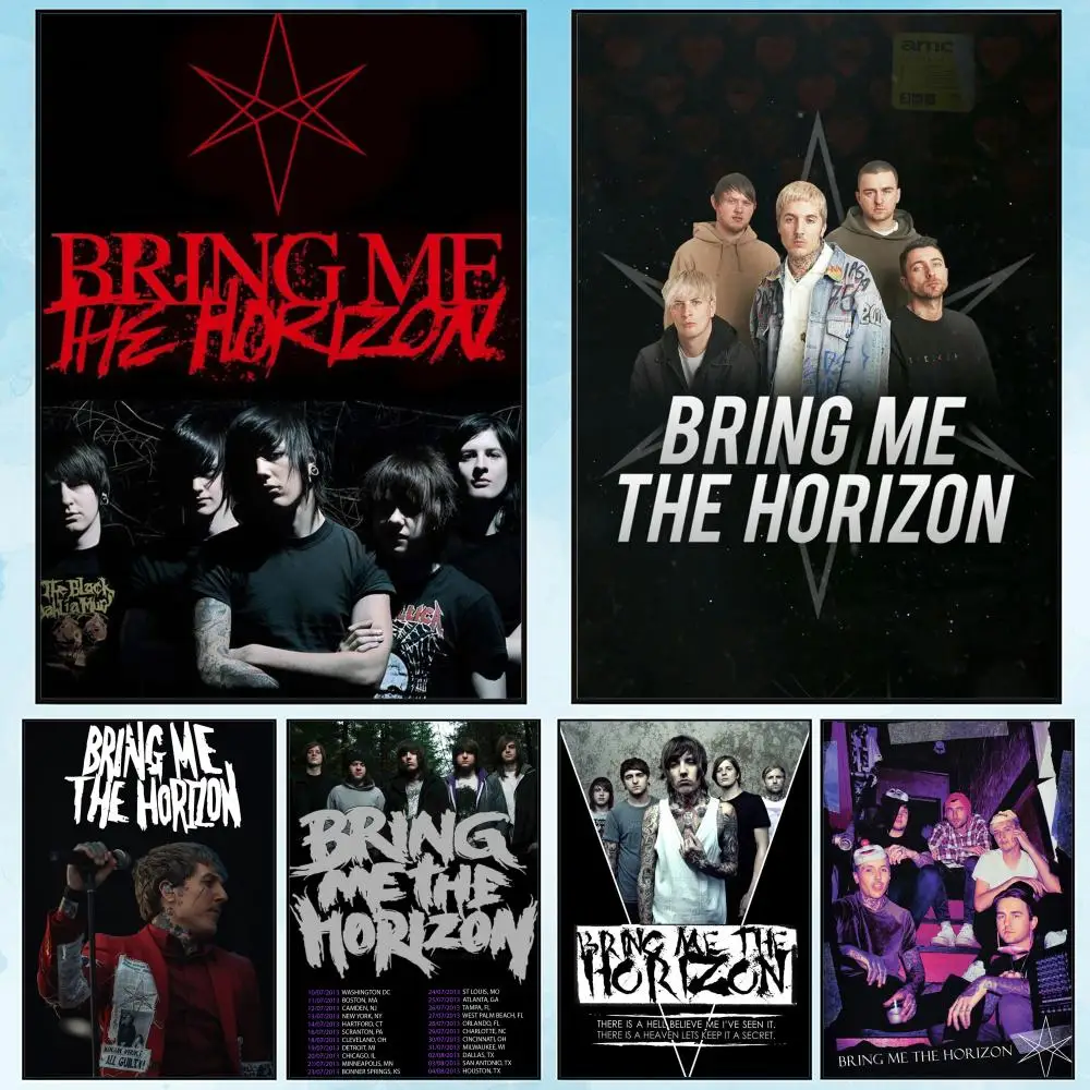 

Band B-Bring Me The H-Horizon Poster HD Art Poster for Home Bar Cafe Decor DIY Vintage Print for Office Home on the Wall