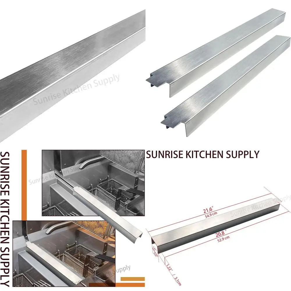 

Соединитель для фритюрницы из нержавеющей стали, 20 калибра, 2 шт., 21,625 л x 2 В x 1,25 ч