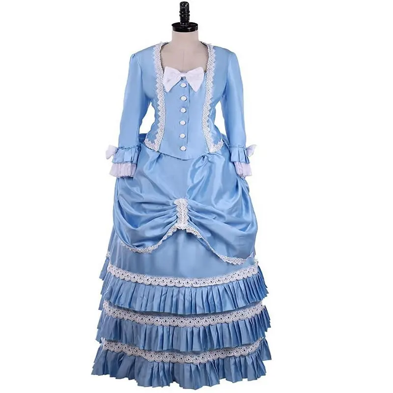 Green Customer-made Victorian Dress1860S Scarlett Civil War Southern Belle dress Marie Antoinette dresses AD-4