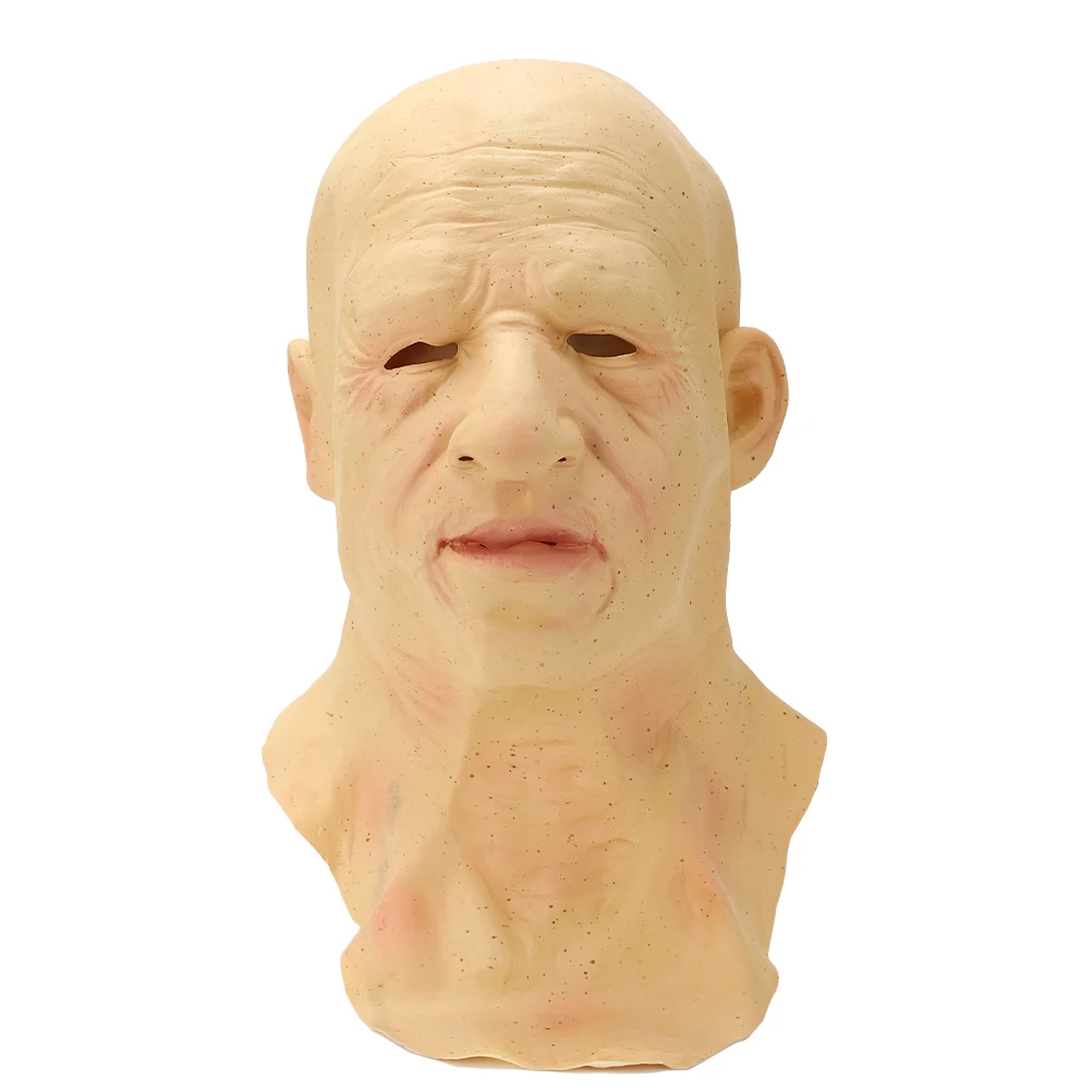 

Halloween Bald Old Man Mask Realistic Latex Masks Headgear Holiday Cosplay Costume Masquerade Party Props