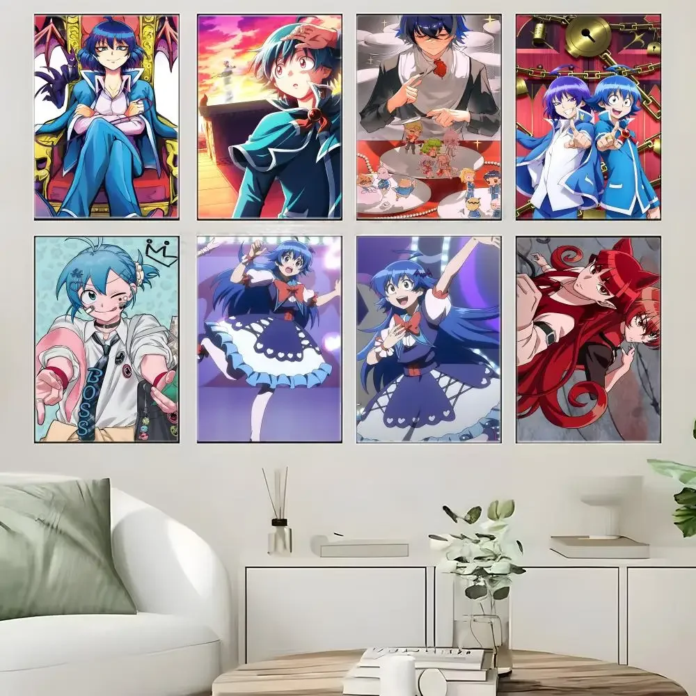 Anime I-Iruma K-kun Poster Self-adhesive Art Waterproof Paper Sticker Coffee House Bar Room Wall Decor