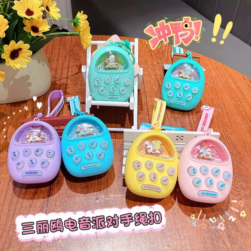 Genuine Cartoon Sanrio Gopher Machine Schoolbag Keychain Decompression Game Console Cute Pendant Animation Peripherals