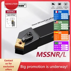 MSSNR1616 MSSNR2020 MSSNR2525 MSSNR3232 External Turning Tool MSSNR MSSNL Lathe Bar Turning Holder CNC Cutting Tool Cutter Bar