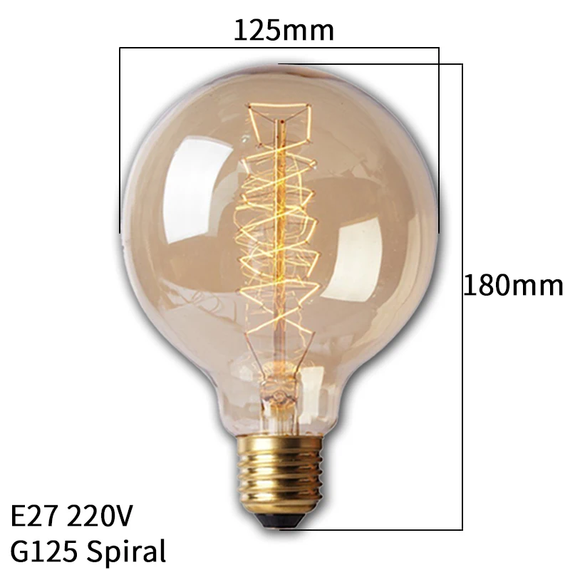 Dimmbare Retro Edison Glühbirne E27 40W 110V 220V Ampulle Retro Lampe Glühlampen Filament Vintage Dekorative Licht birne