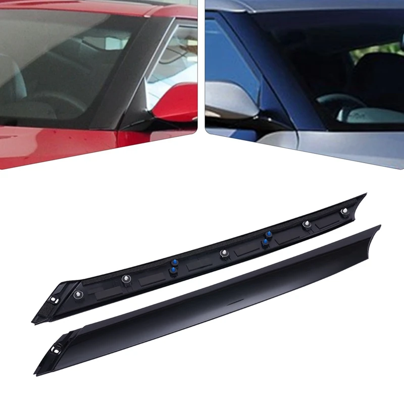 

2Pcs Car Windshield Pillar Trim Exterior Molding For Hyundai Veloster 2012-2017 861802V000 86170-2V000 86180-2V000