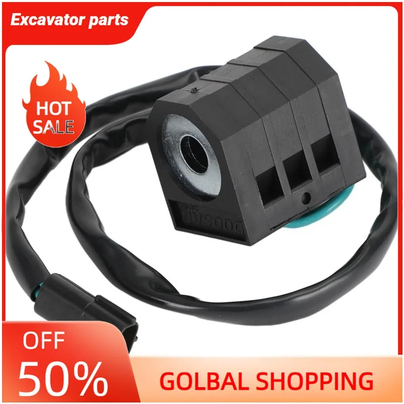 

Катушка электромагнитного клапана Areyourshop 24 В постоянного тока для экскаватора Doosan Daewoo DH220-5