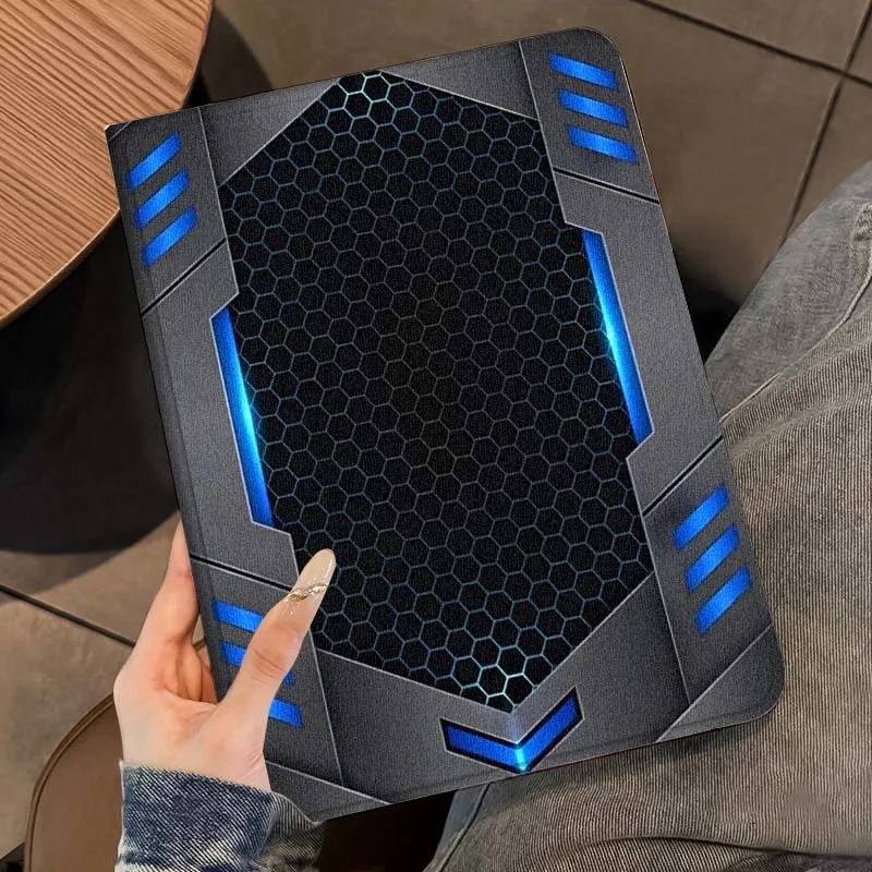 حافظة كمبيوتر لوحي بنمط معدني مضيء لهاتف Xiaoxin Legion Tab Y900 Y700 K10 M10 P11 Pad Pro GT Plus 3rd Gen 4 8.8 11 11.5