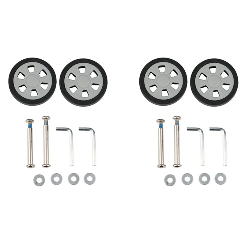 

NEW-4X Luggage Accessories Wheels Aircraft Suitcase Pulley Rollers Mute Wheel Wear-Resistant Parts Repair 55X12mm