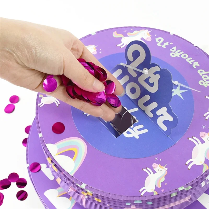 AS96-Kids Party Pinata هدية الفتيات حفلة عيد ميلاد سعيد لوازم الديكور شغل النثار مفاجأة دائم سهلة التركيب