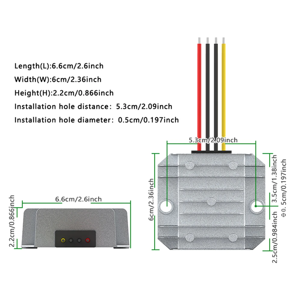 36V to 19V DC-DC Step-down Modul Converter (30V~60V Input, 5A/6A/8A/10A Output), Constant Voltage Power Converter
