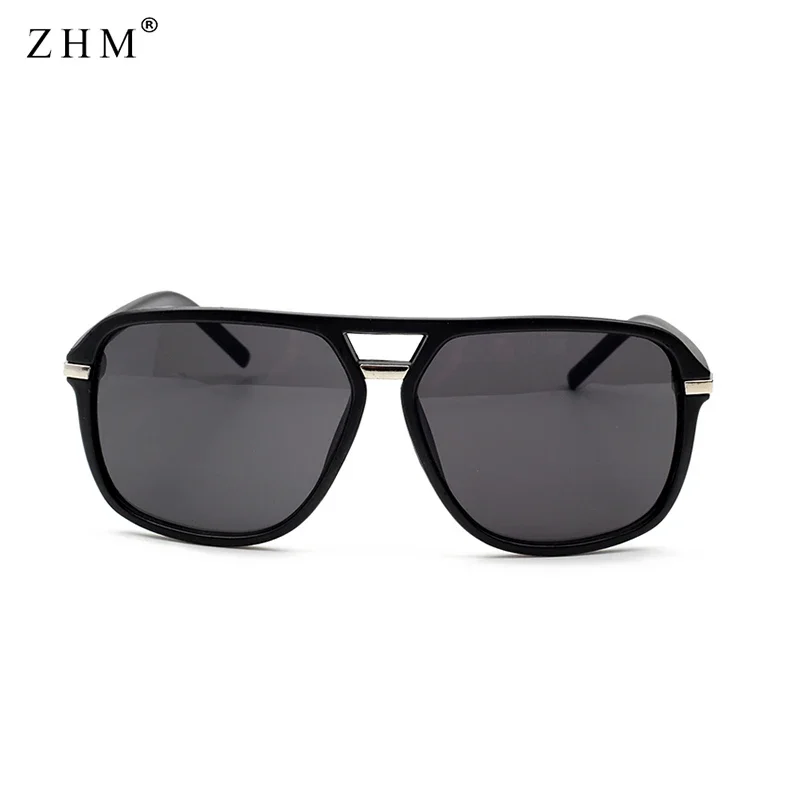 ZHM Fashion Men Cool Square Style Gradient Sunglasses Driving Vintage Brand Design Glasses Oculos De Sol  Sunglasses Men