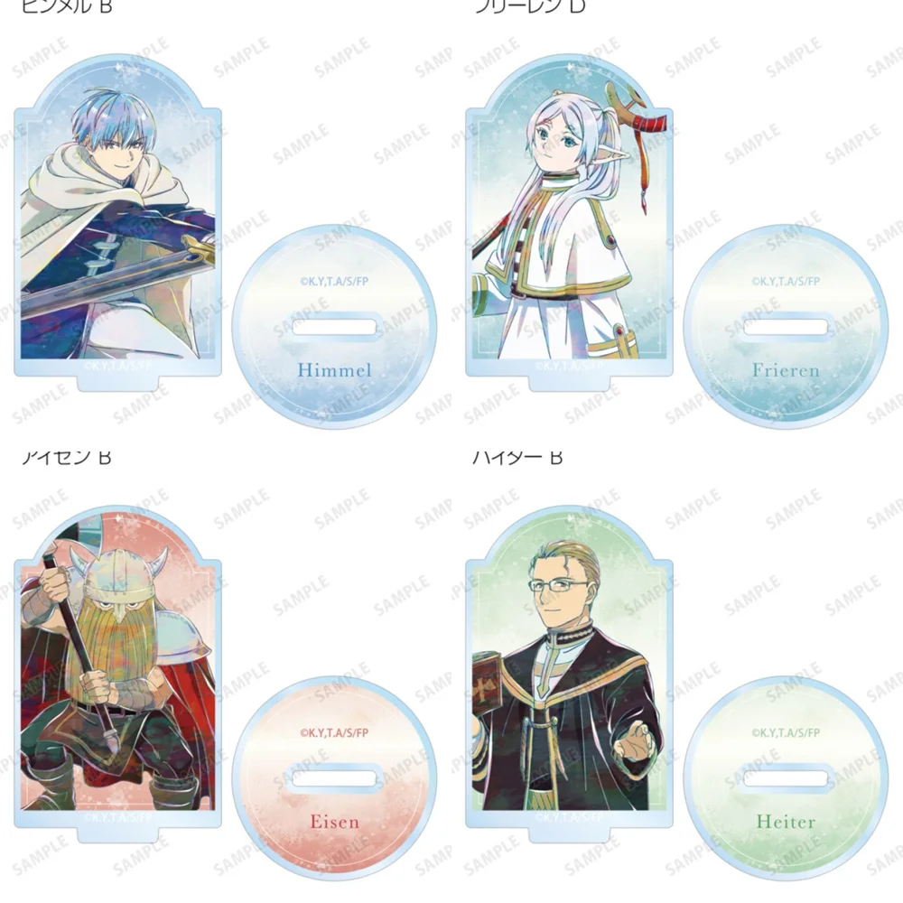 10cm Anime Frieren: Beyond Journey's End Keychains Cosplay Acrylic Figure Stand Model Plate