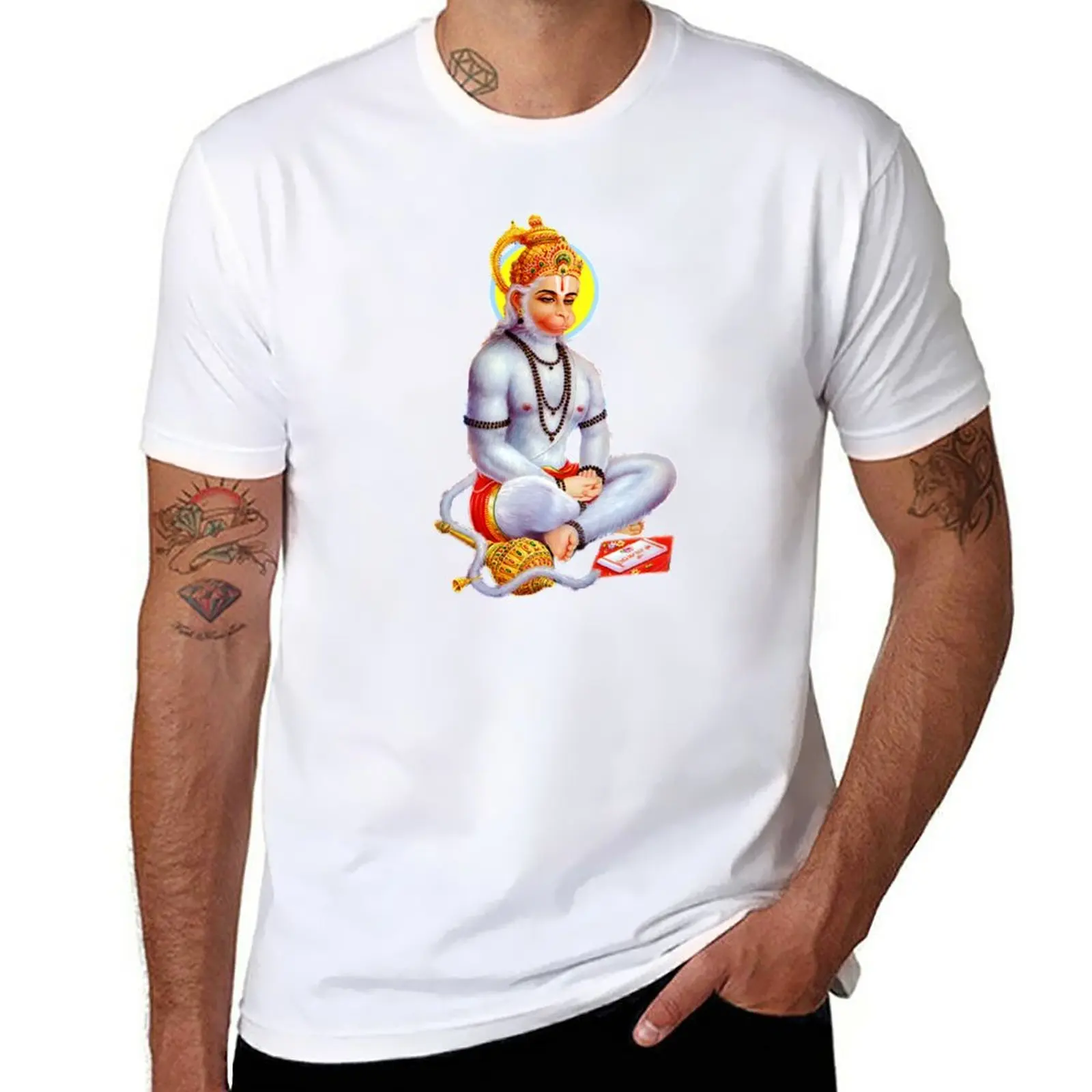 

New Hanuman T-Shirt tops black t shirt mens graphic t-shirts pack