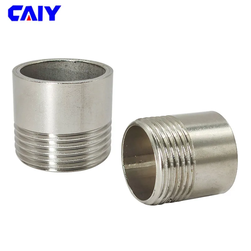 

304 Stainless Steel Single 1/8" 1/4" 3/8" 1/2" 3/4" 1" 1-1/4" 1-1/2" Water connection Male Threaded Pipe Fittings Stainless