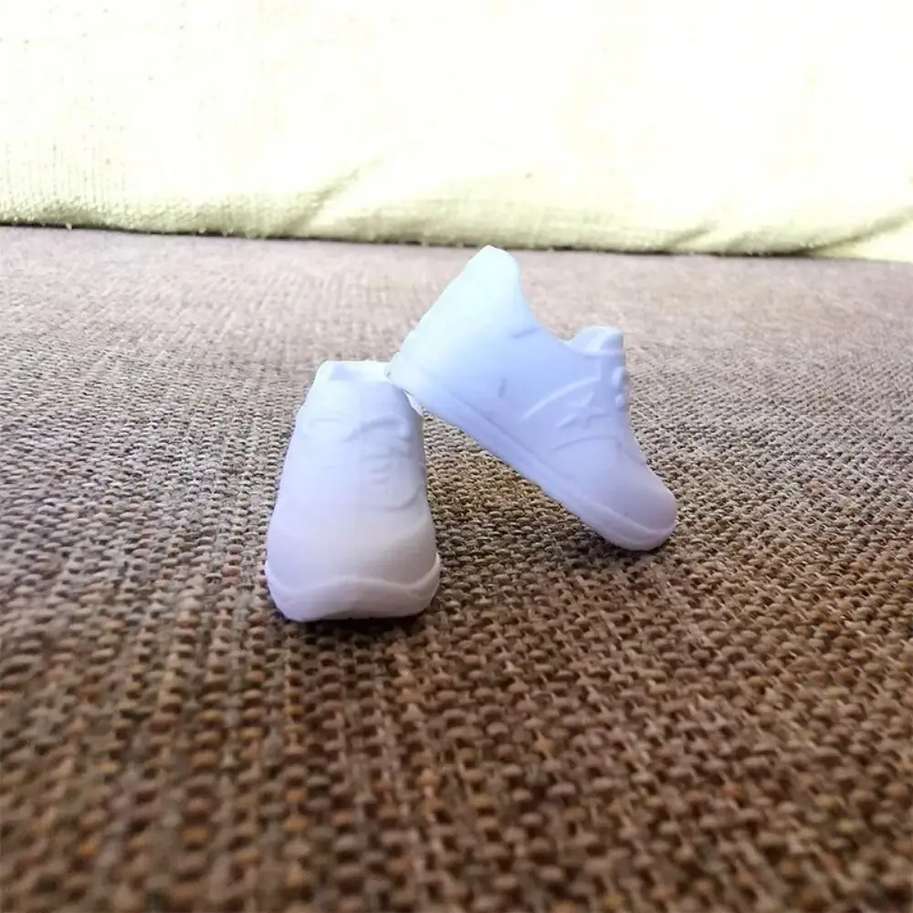 

Round Toe 30cm Doll Sneakers Solid Color Mini 1/6 Doll Shoes Casual Shoes Cartoon PVC Doll Casual Shoes 2cm