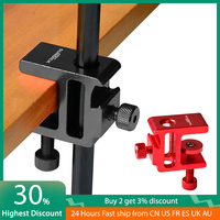 SUNDICK Lantern Stand Clip For Light Pole Table Fixing Aluminum Alloy Clamp Outdoor Hanging Holder Outdoor Camping Tools