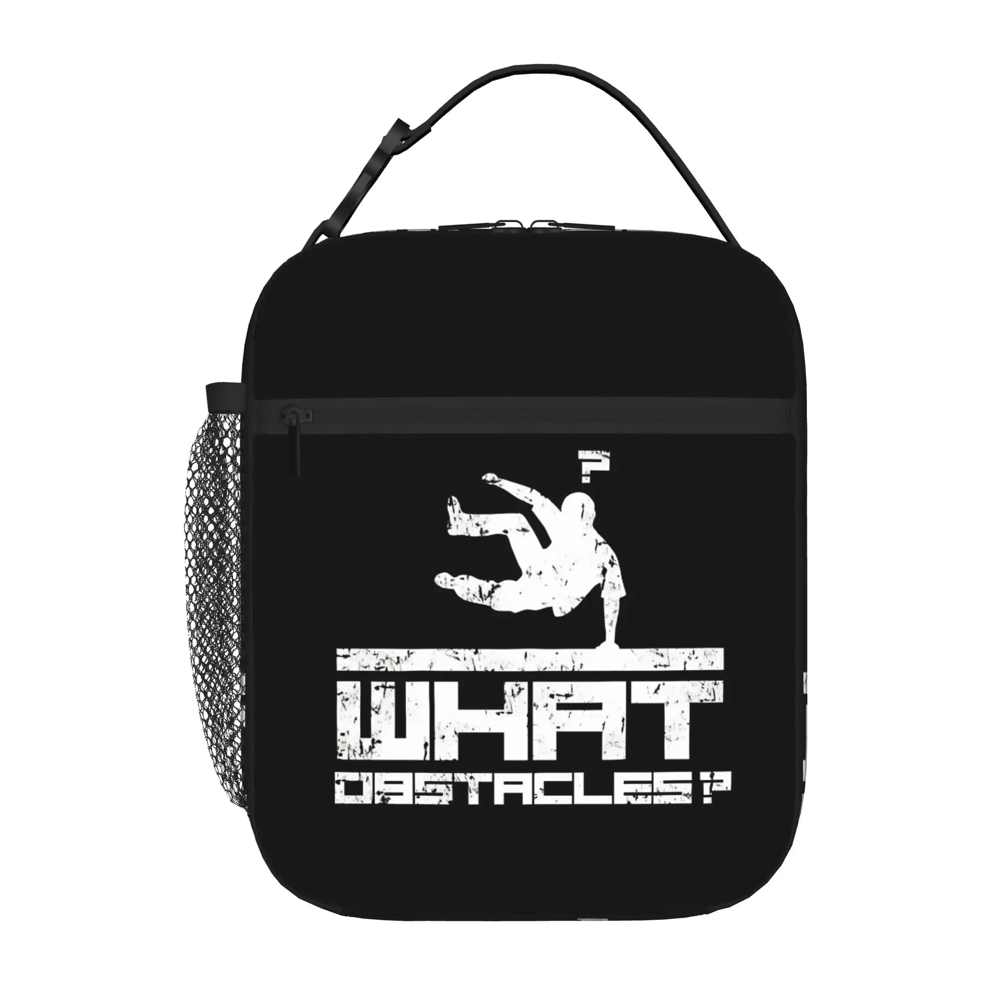 Parkour Meal Bag Free Running What Obstacles Gifts Large Capacity Harajuku Design Classic Lightweight Lunch Bag
