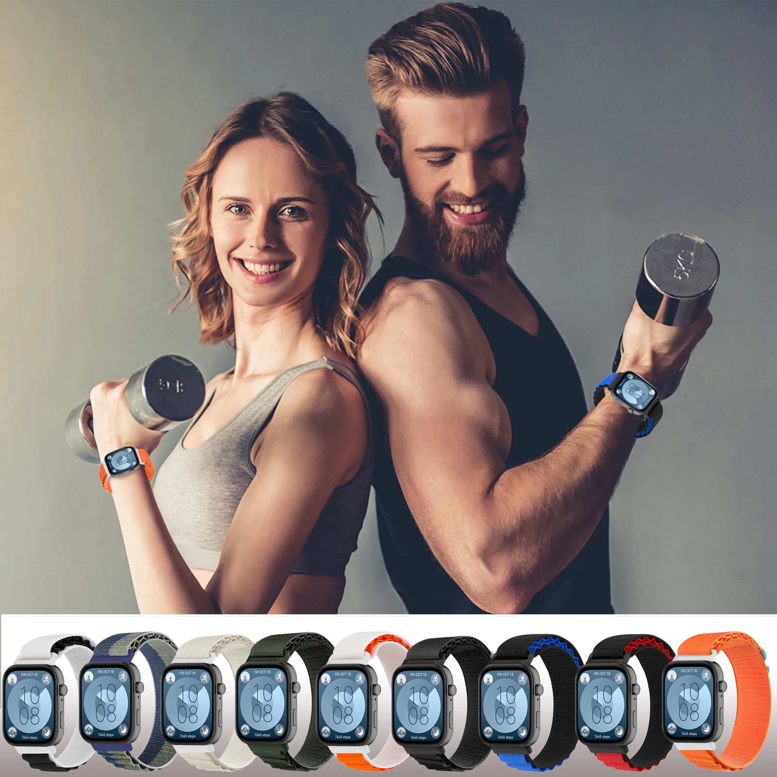 Sportowy pasek nylonowy do zegarka Huawei Fit 3, pasek z pętlą alpejską, bransoletka Huawei Watch Fit3 Correa, akcesoria zamienne