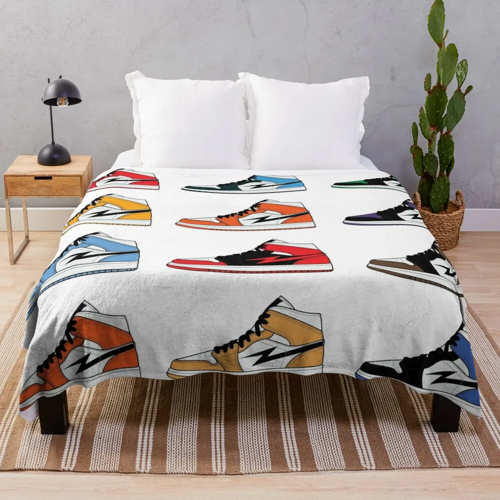 Air Jordan I (1) Pack Throw Blanket Decorative Throw Sofas Summer Decorative Sofa Blankets