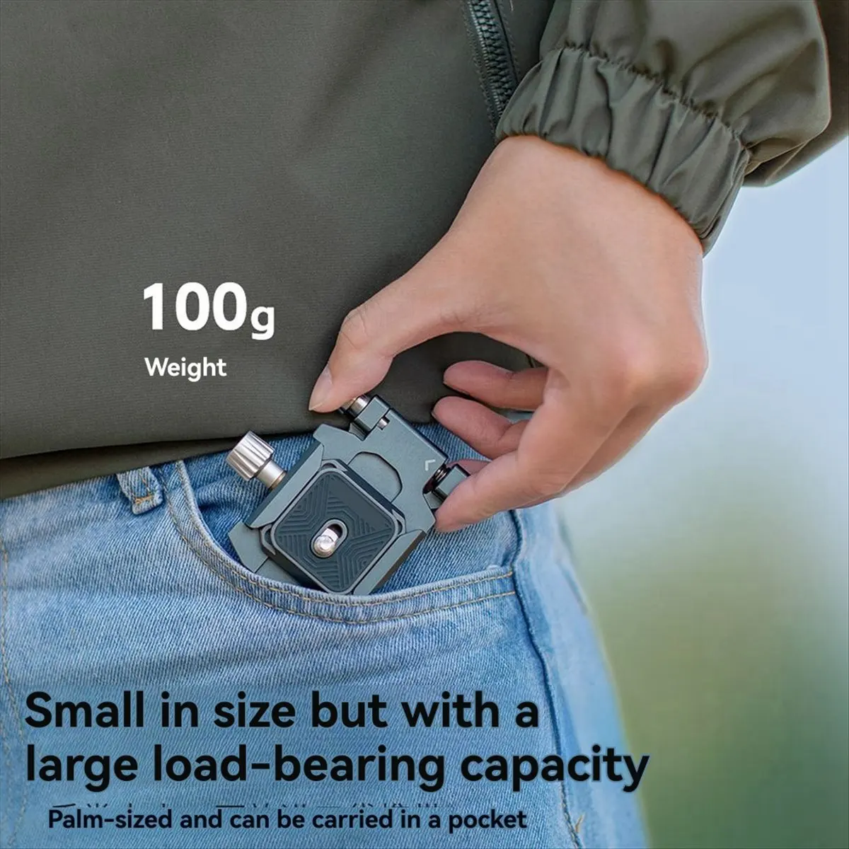 ABJA Foldable L-Bracket QR Plate with Dovetail Base for Vertical/Horizontal Shooting, Tripod/DSLR Cameras