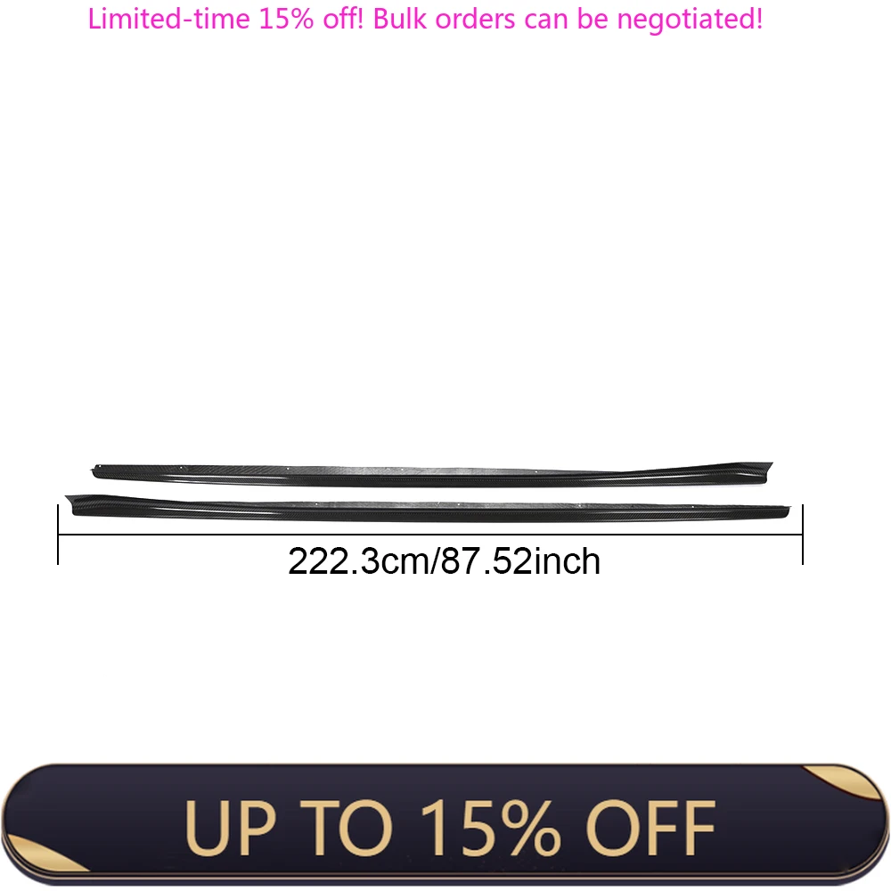 

Carbon Fiber G16 Side Skirts Extension For BMW 8 Series M-Sport F93 M8 Base Sedan 4-Door 2019-2020