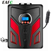 Universal Car Air Pump 12V Electric Inflate Tool Machine Car Air Compressor Tire Inflator with Digital Pressure Gauge Flashlight
