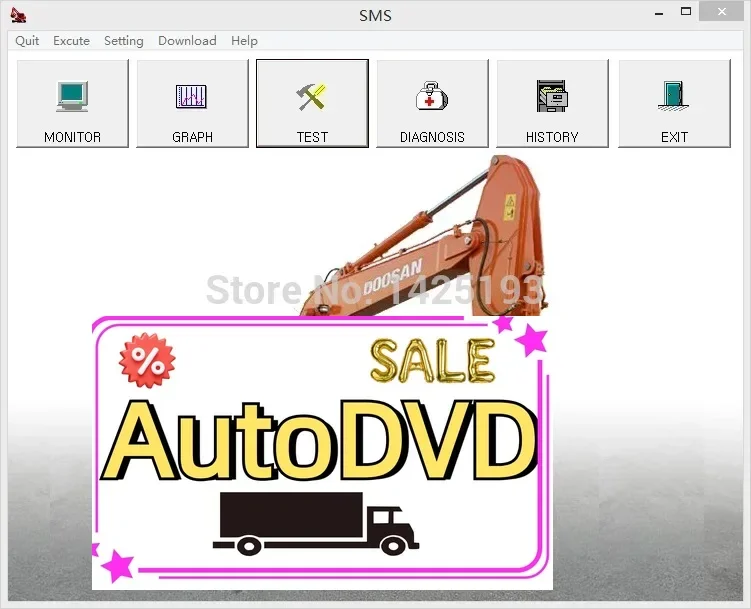AutoDVD DOOSAN DIAGNOSTIC SOFTWARE SMS for Solar Models