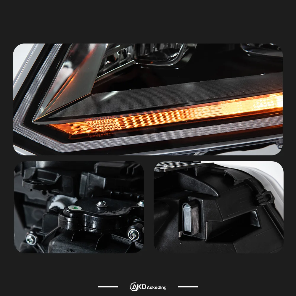 

Автомобильные фары для VW AMAROK, светодиодные фары 2010-2020 AMAROK, фары Drl, линзы проектора с динамическим сигналом, автомобильные аксессуары