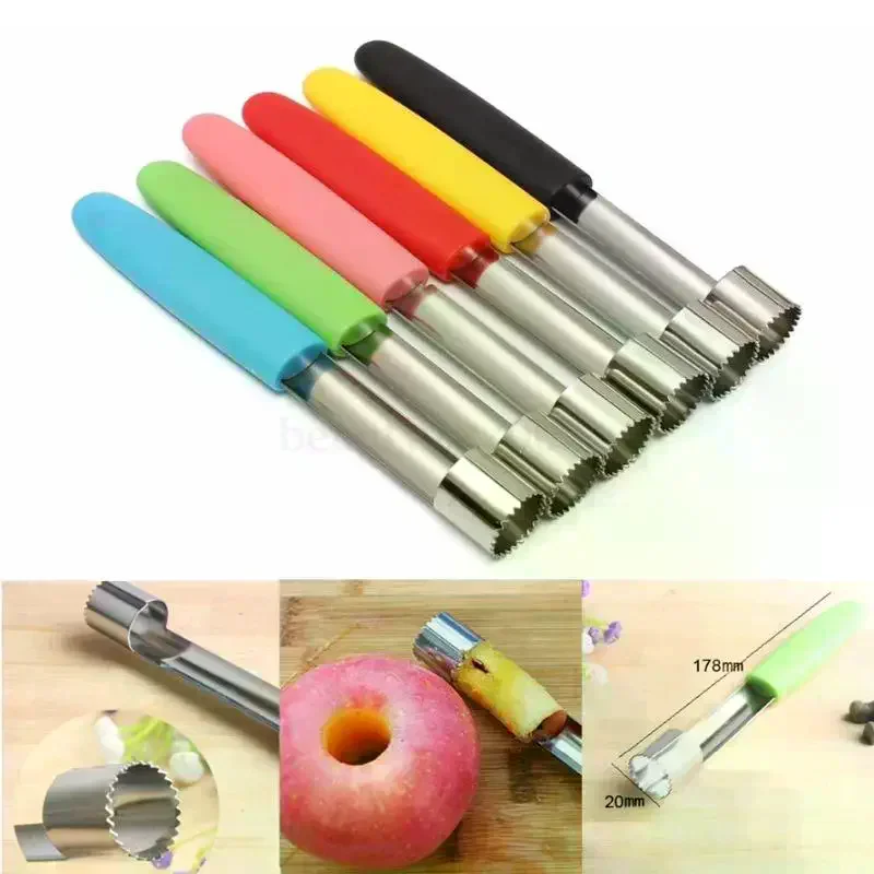 

Stainless Steel Corer Pitter Pear Bell Twist Fruit Stoner Easy Core Seed Remover Pepper Remove Pit Kitchen Tool Gadget