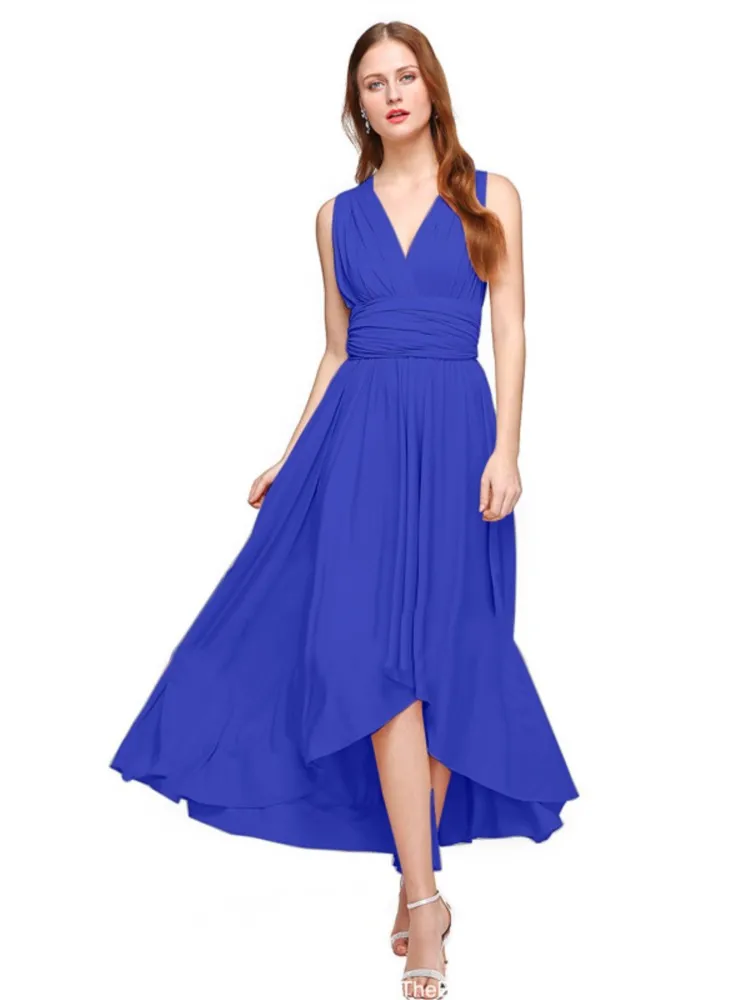

Backless Sexy Bandage Dress 2026 Spring And Autumn New Multi-Wear Crossover Short Front And Long Back Fashion Long Skirt Female