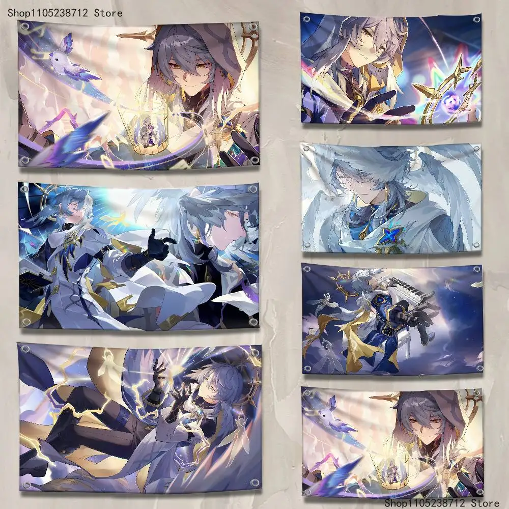 

H-Honkai-S Star Game Rails S-Sunday Suitable camping carnivals music festivals Flag Polyester Digital Printing Banner For Decor