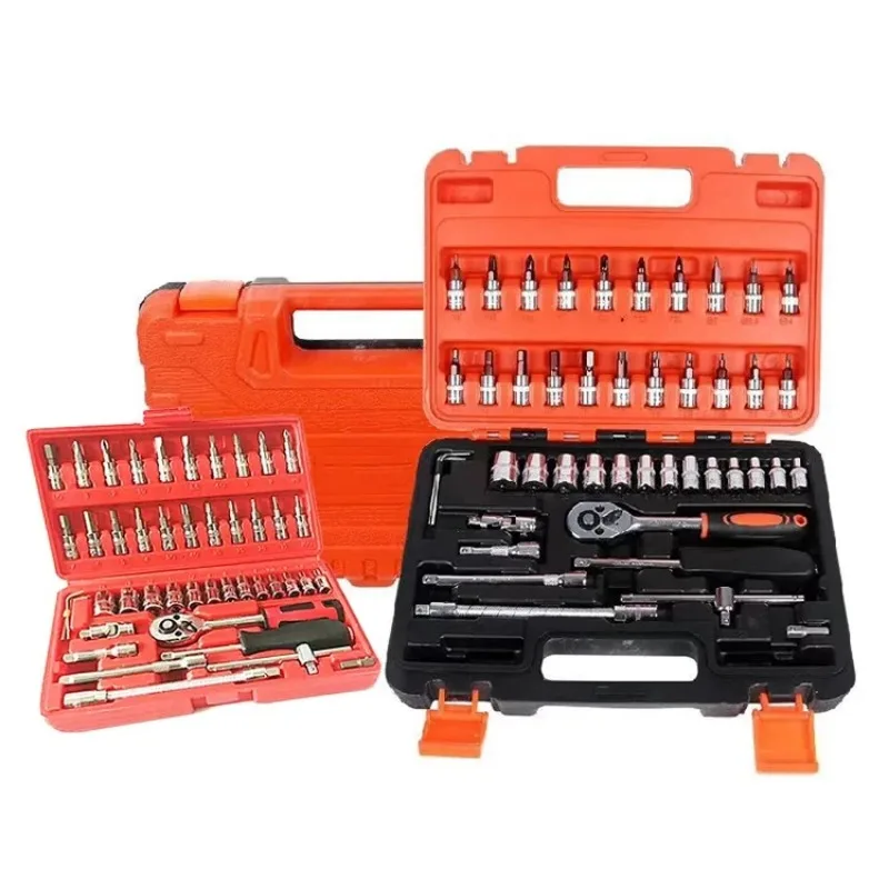 

46pcs Socket Ratchet Car Repair Tool Wrench Set Head Ratchet Pawl Socket Spanner Screwdriver Professional Repair Hand Tool Kit