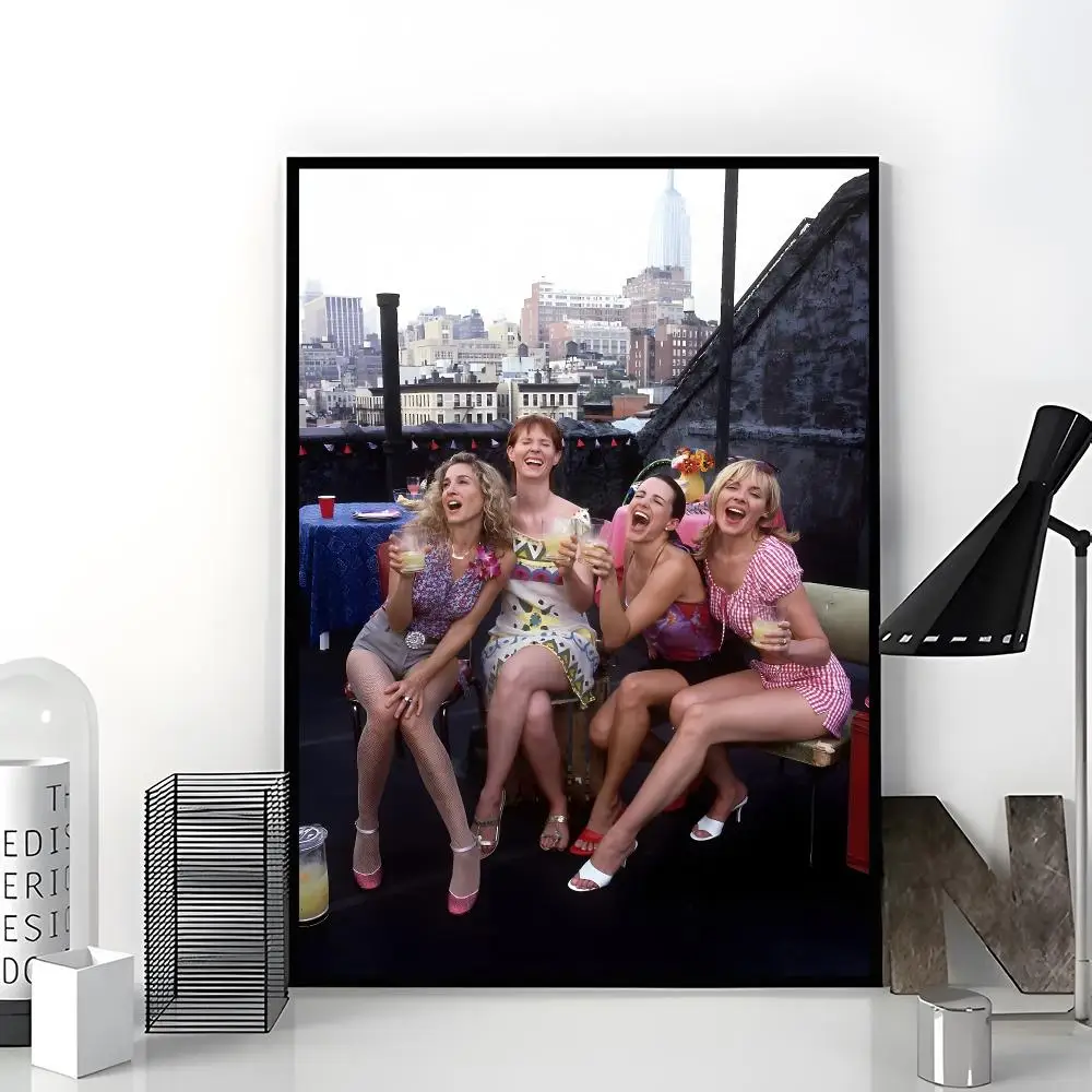 Romantic Series S-sex and the City Poster Trendy Aesthetic Wall Art Poster for Dorm Room Bedroom Decor