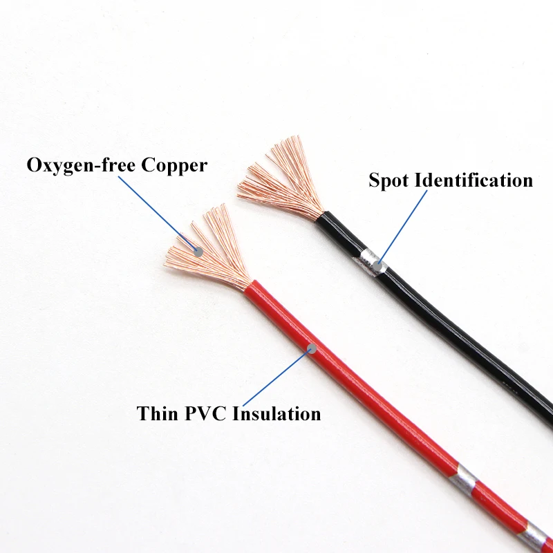 5/10/50/100m AVSS Car Modified Wire Speaker Audio Cable 22 20 18 16 14 13 AWG OFC Oxygen-free Pure Copper PVC Power Cord Line