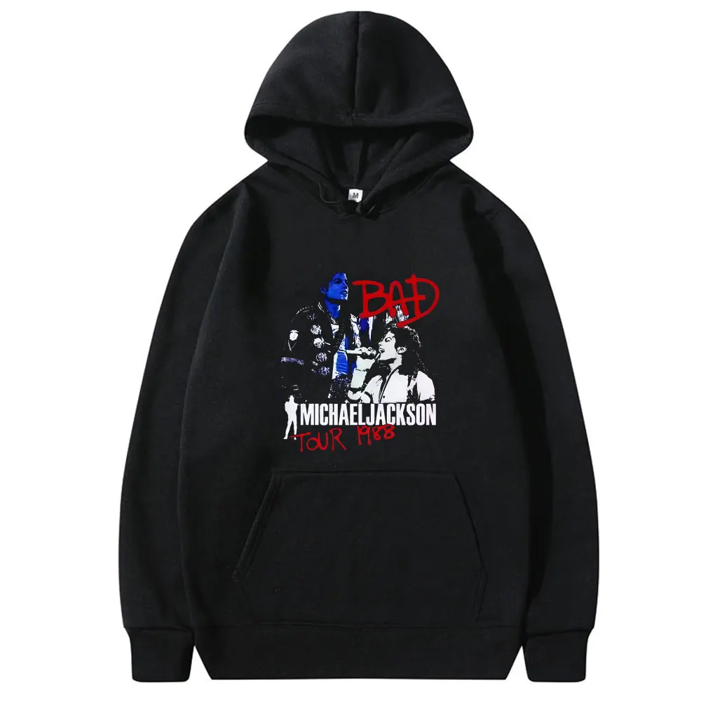 

Michael Jackson Tour 1988 Graphic Hoodie Men Women Vintage Gothic Rock Tracksuit Male Fashion Hip Hop Oversized Pullover Hoodies
