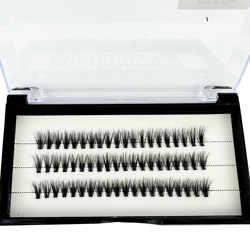 NEUE 5D Flauschige Nerzwimpern 3 Reihen Natürliche Wimpernverlängerung 3D Russische Einzelwimpern-Cluster Make-up-Tools Wimpern Cilia – Detail 25