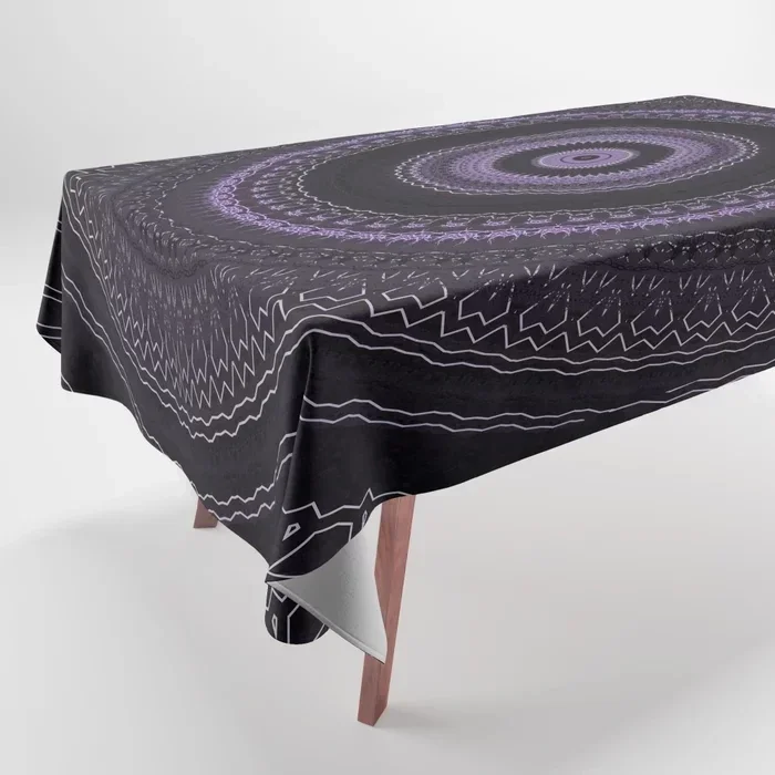 Beautiful Boho Mandala Pattern Printed Tablecloth Home Decor Rectangular Party