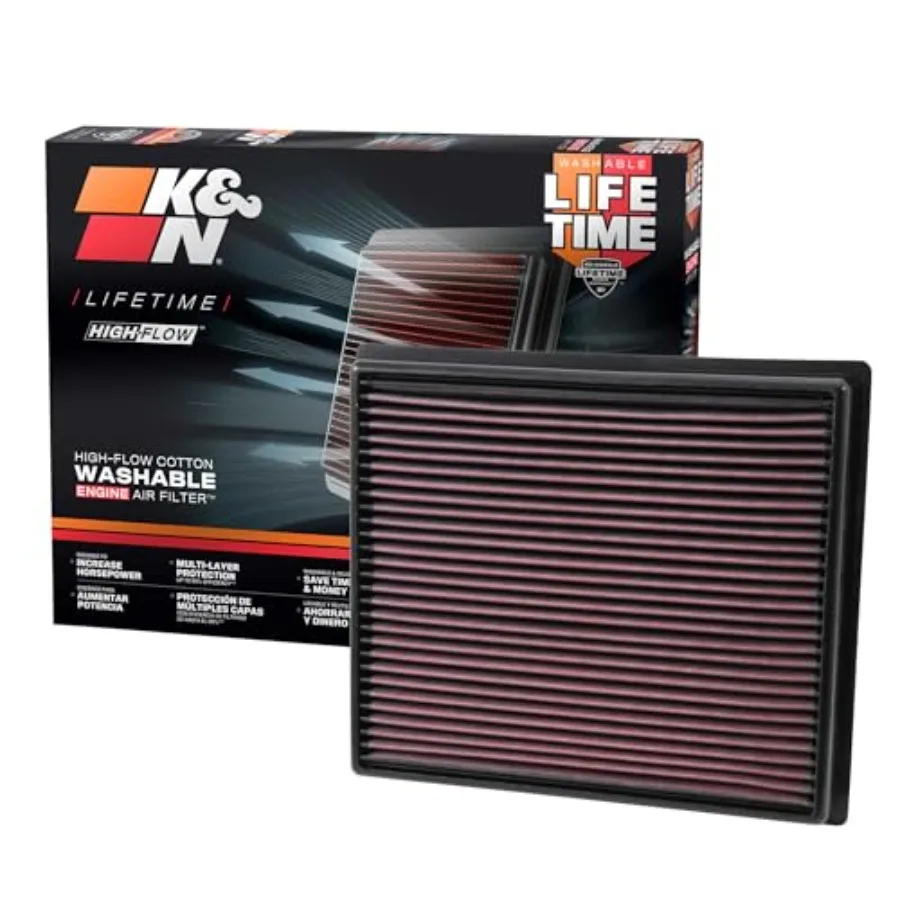 

HighFlow Original Lifetime Engine Air Filter for 20142024 Tacoma Tundra Sequoia: Enhances Engine Performance and Power Output