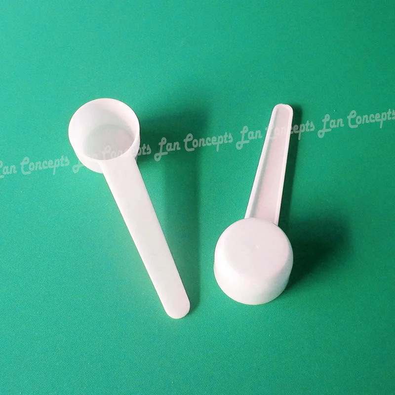 5 gram Food Grade PP Spoon 10ML Plastic Measuring Scoop 5g  Measure Powder Spoons Kitchen Tools - white 200pcs/lot free shipping