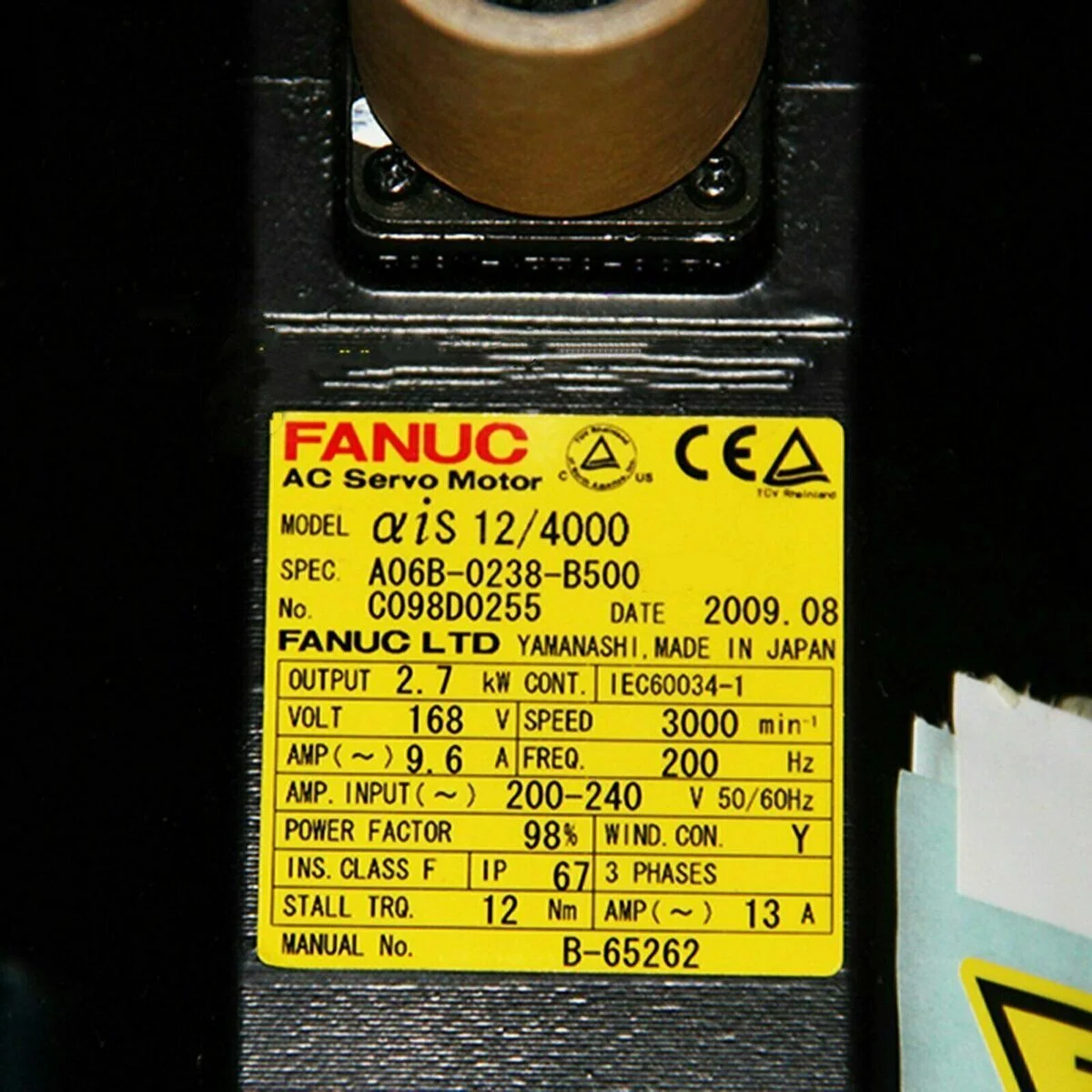 

New A06B-0238-B500 Fanuc Motor warranty 12 months